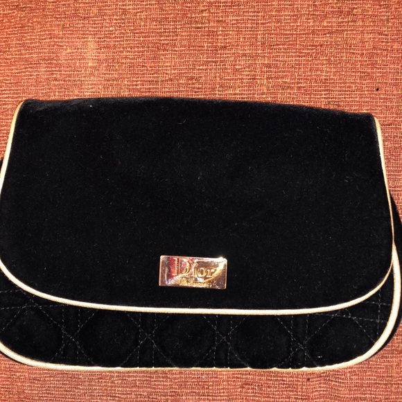 Dior Parfums Black Velvet Clutch - Picture 1 of 10